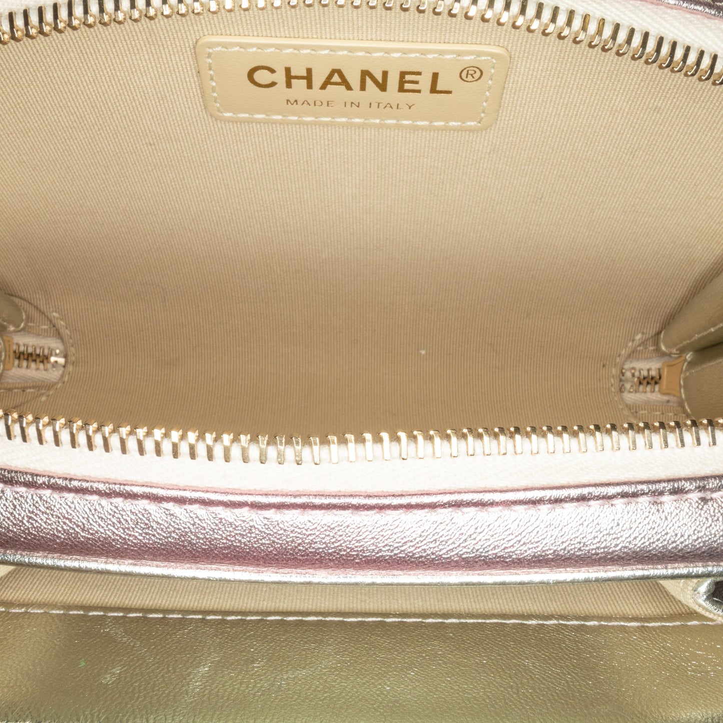 Chanel Mini Metallic Lambskin Like a Wallet Flap