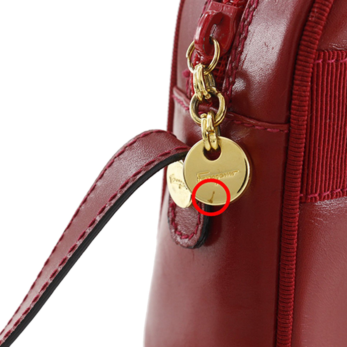 Ferragamo Leather Vara Bow Crossbody