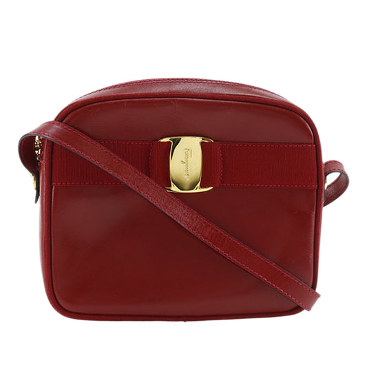 Ferragamo Leather Vara Bow Crossbody