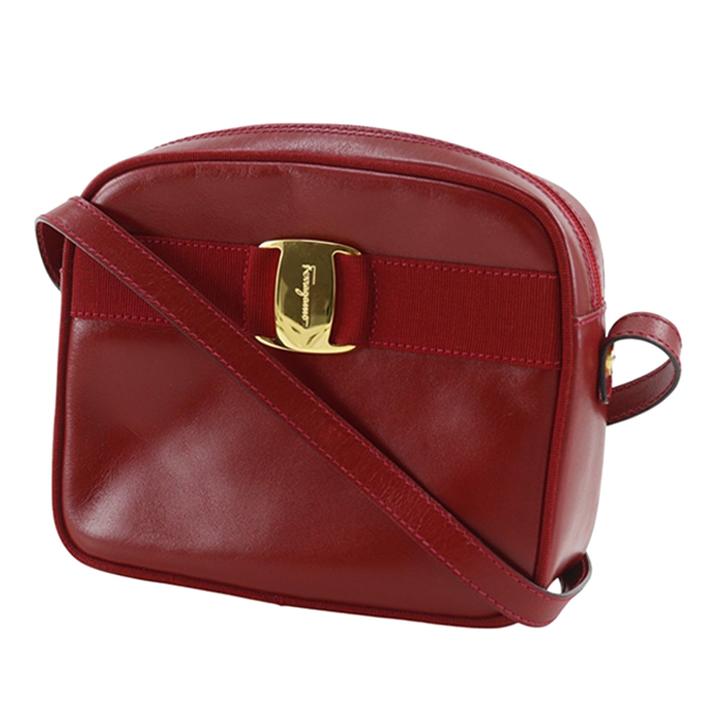 Ferragamo Leather Vara Bow Crossbody