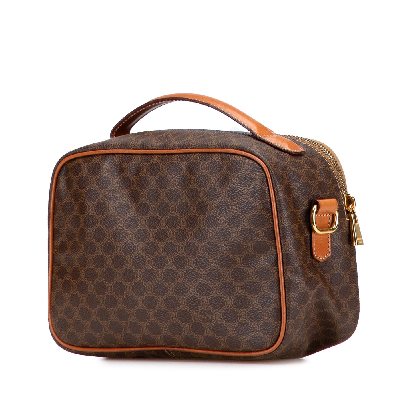 Celine Macadam Coated Canvas Satchel