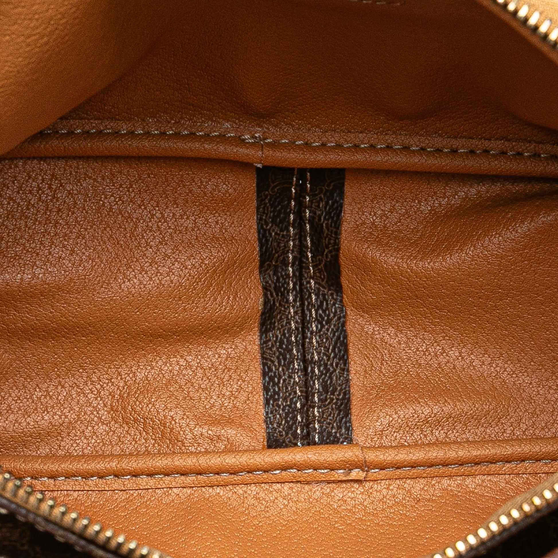Celine Macadam Coated Canvas Satchel
