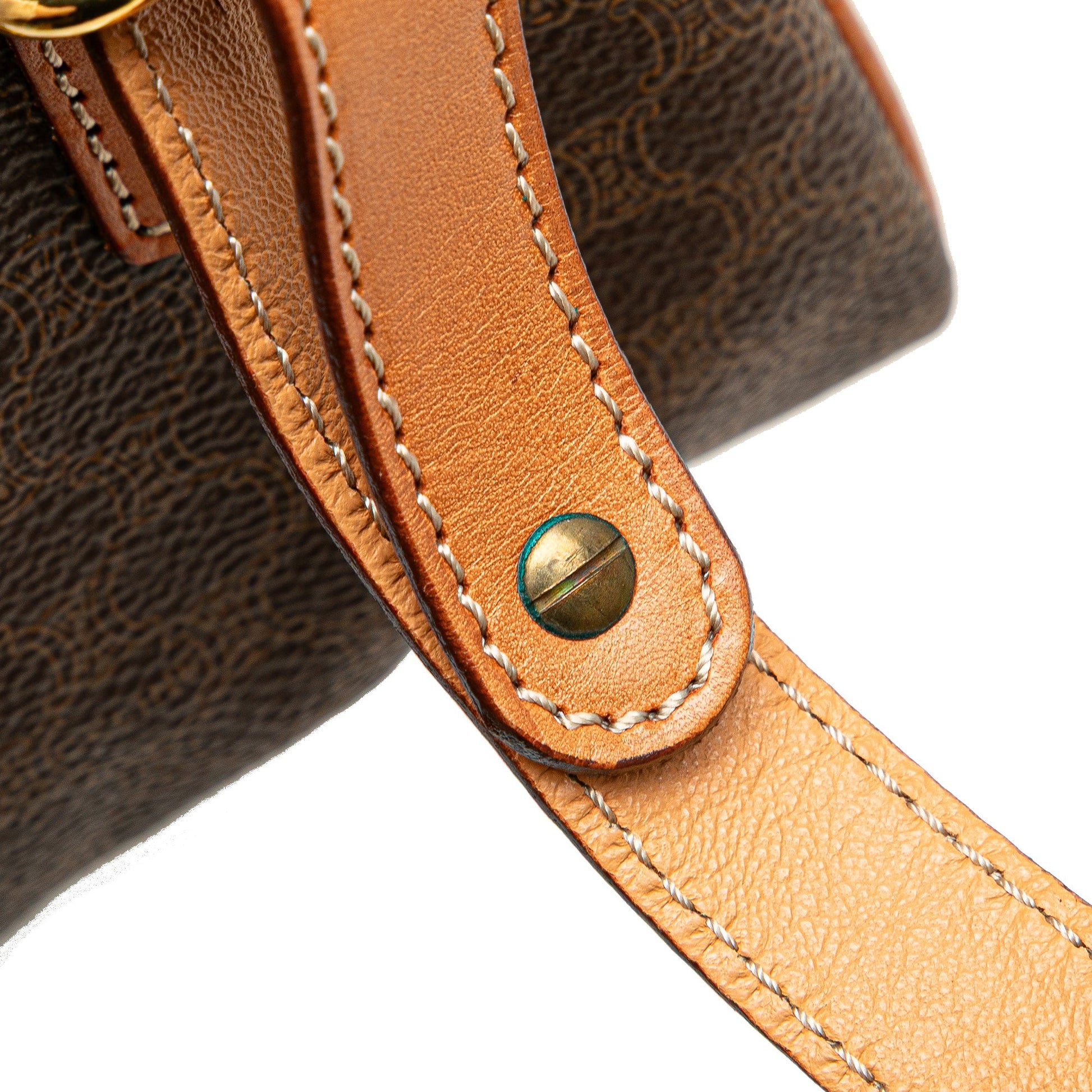 Celine Macadam Coated Canvas Satchel
