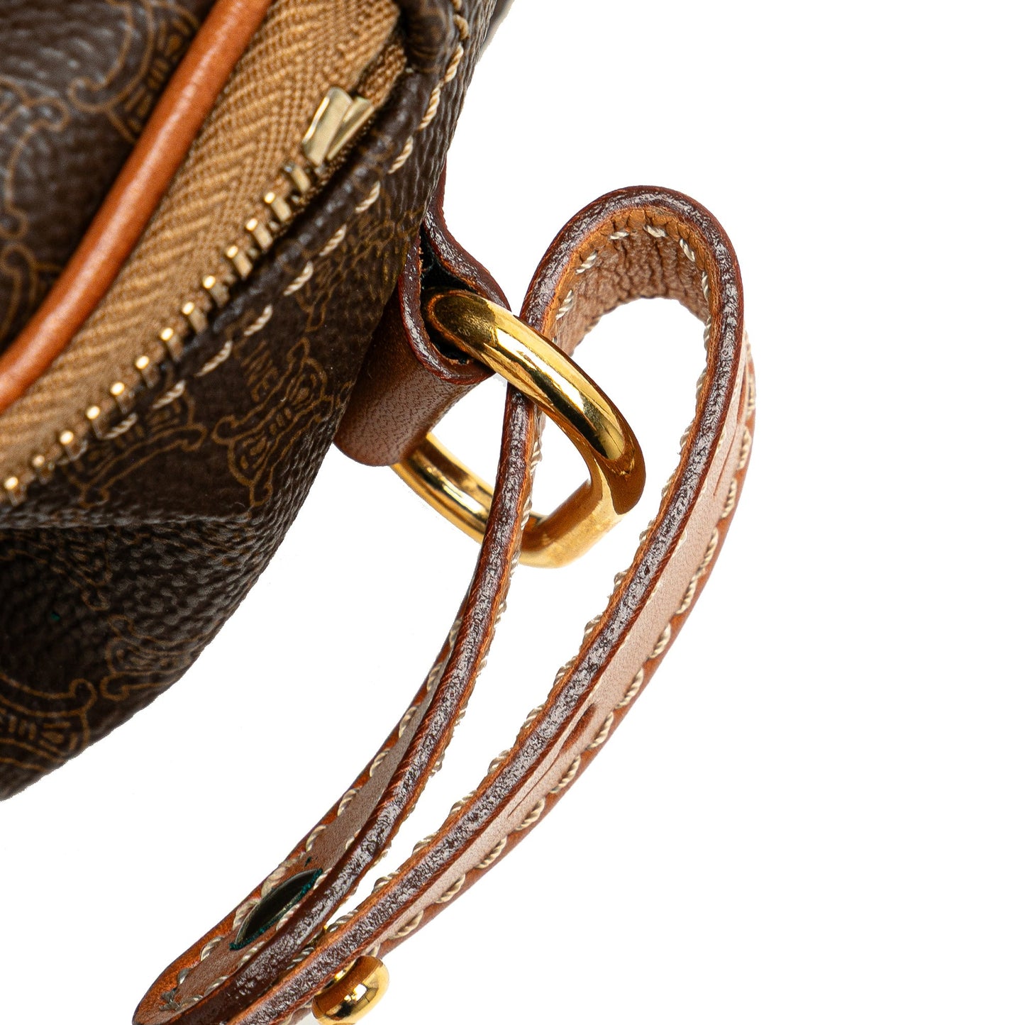 Celine Macadam Coated Canvas Satchel