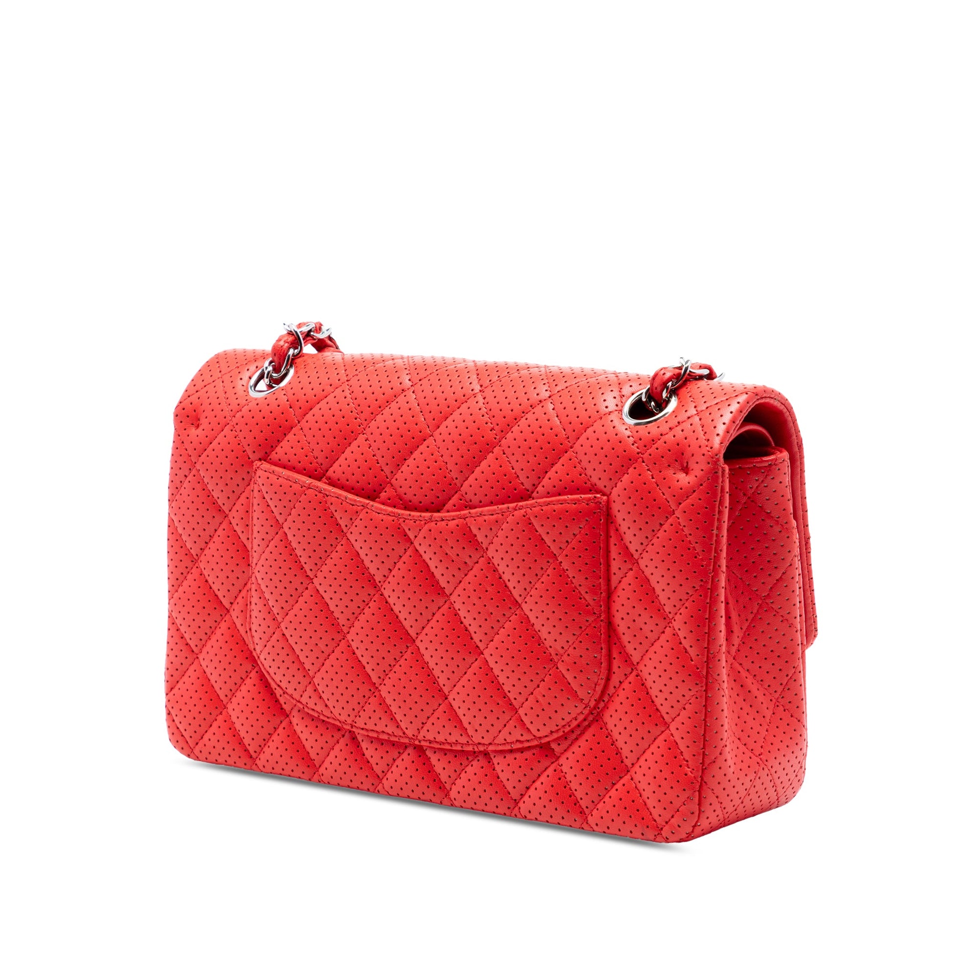 Chanel Medium Classic Perforated Lambskin Double Flap