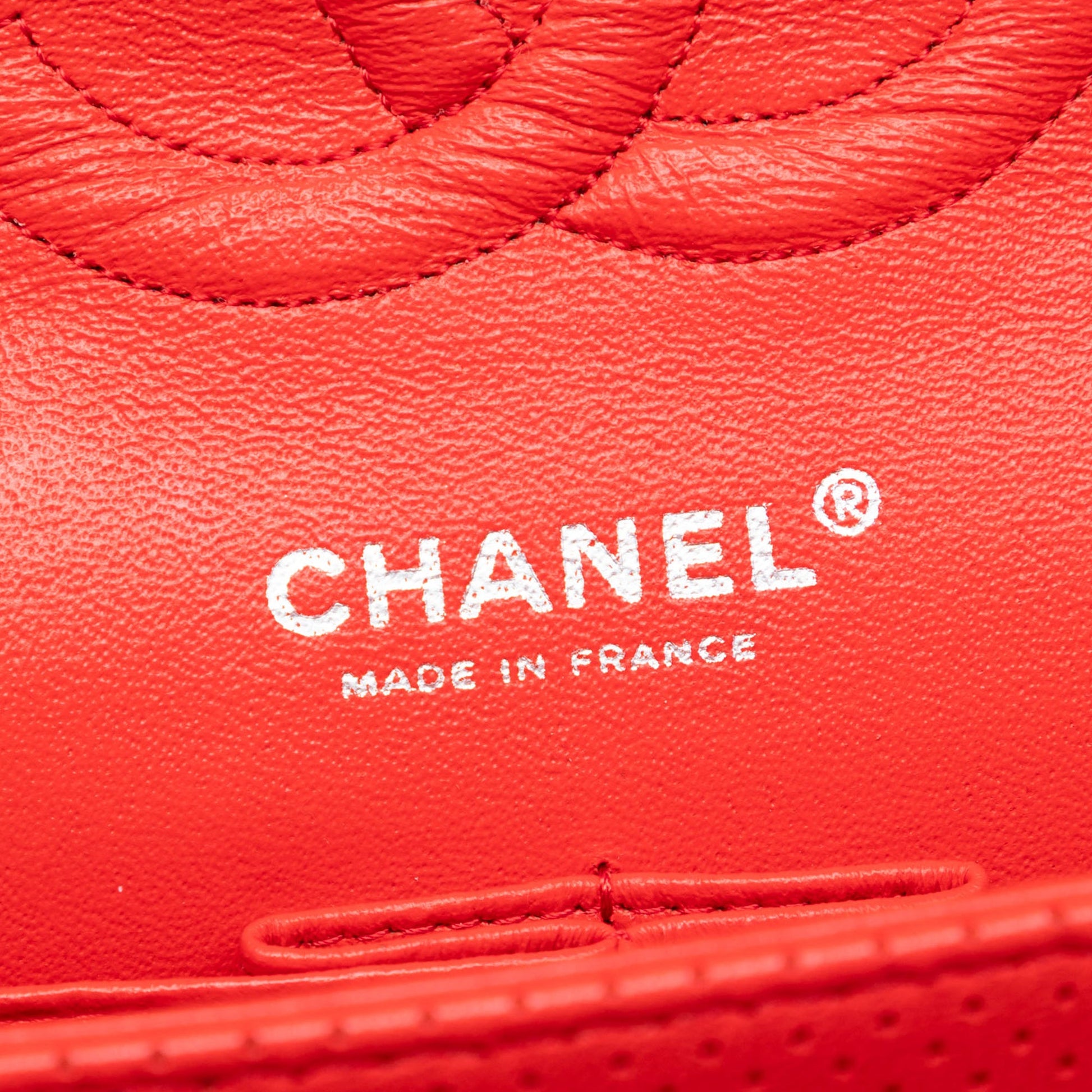 Chanel Medium Classic Perforated Lambskin Double Flap