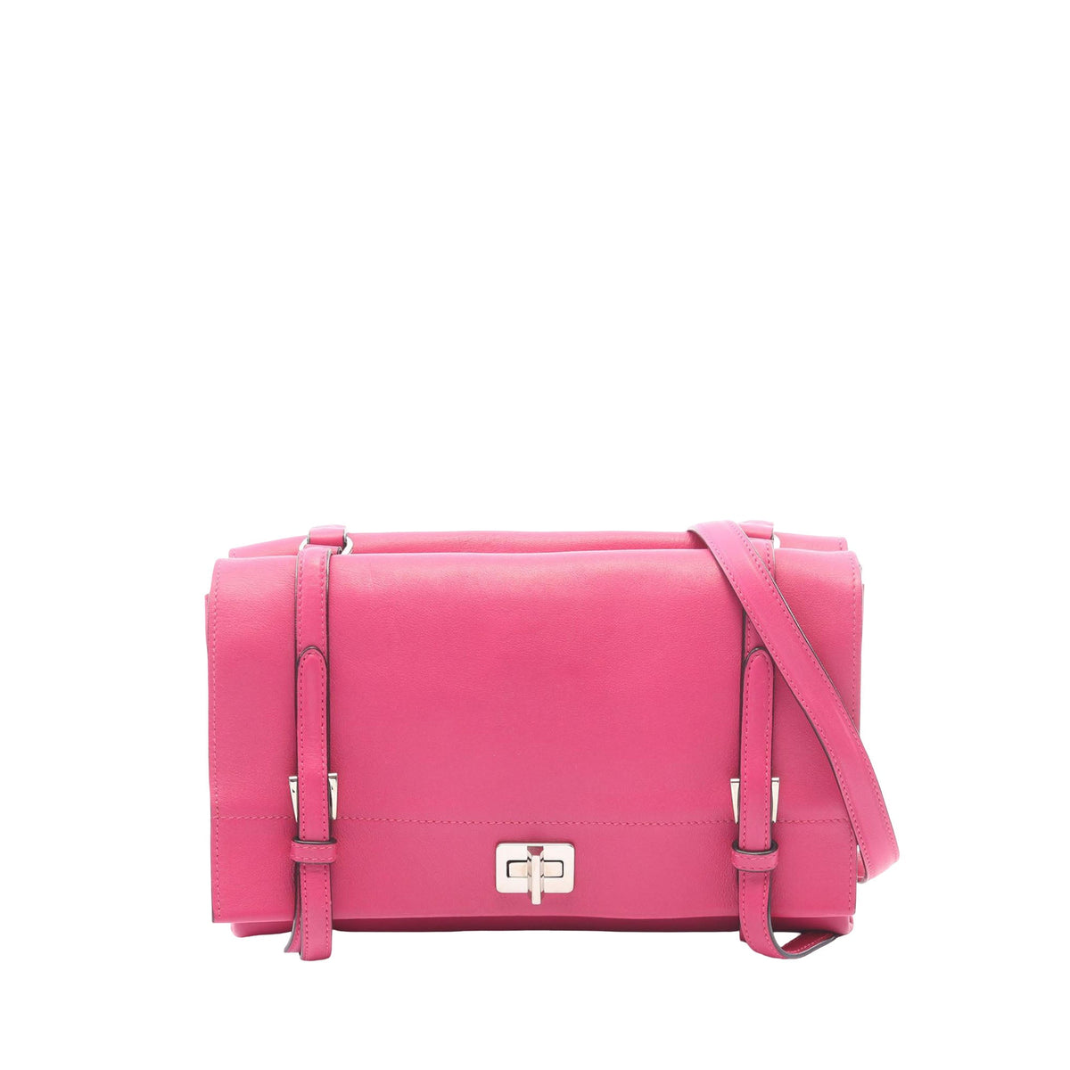 Prada Lux Calf Crossbody — Pink