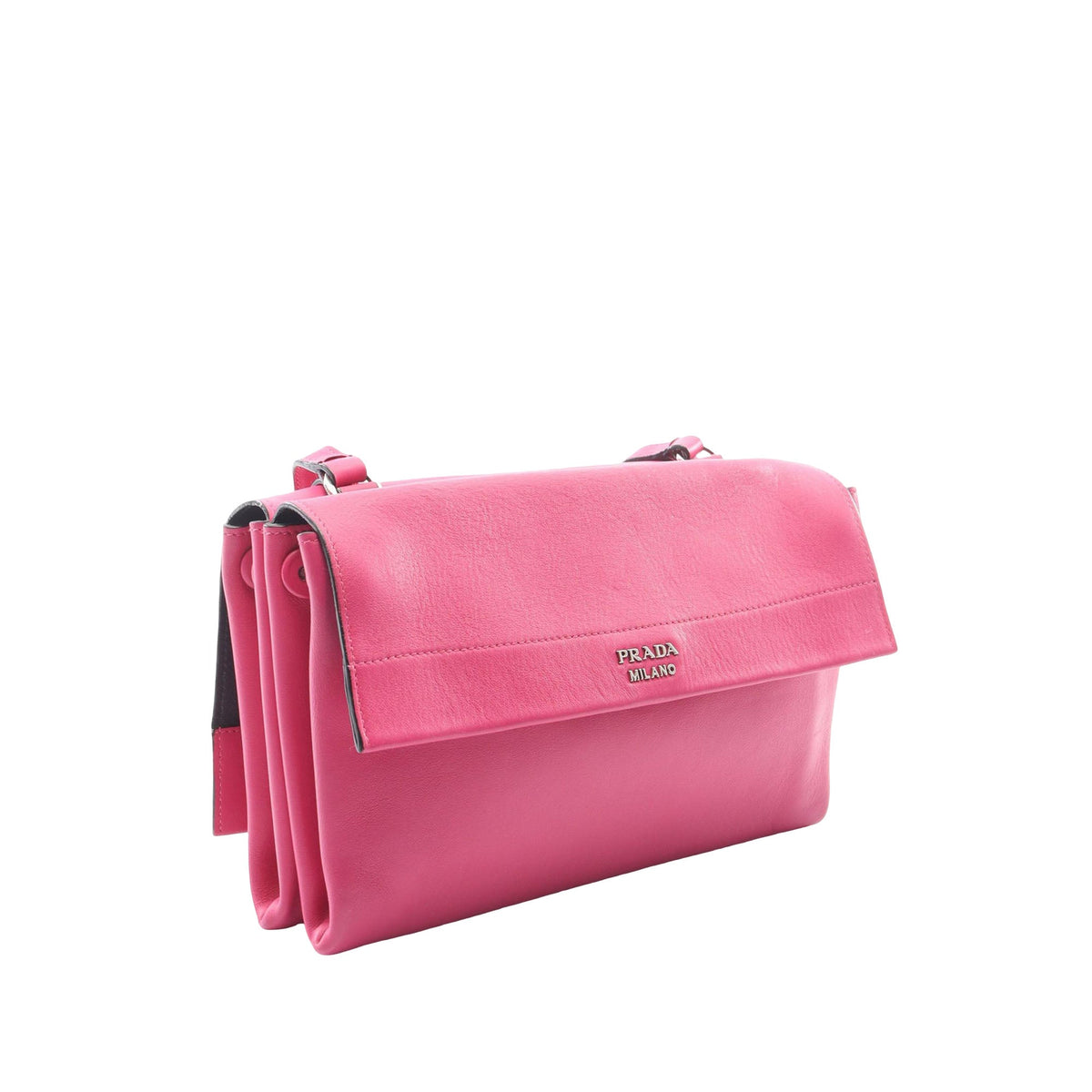 Prada Lux Calf Crossbody — Pink