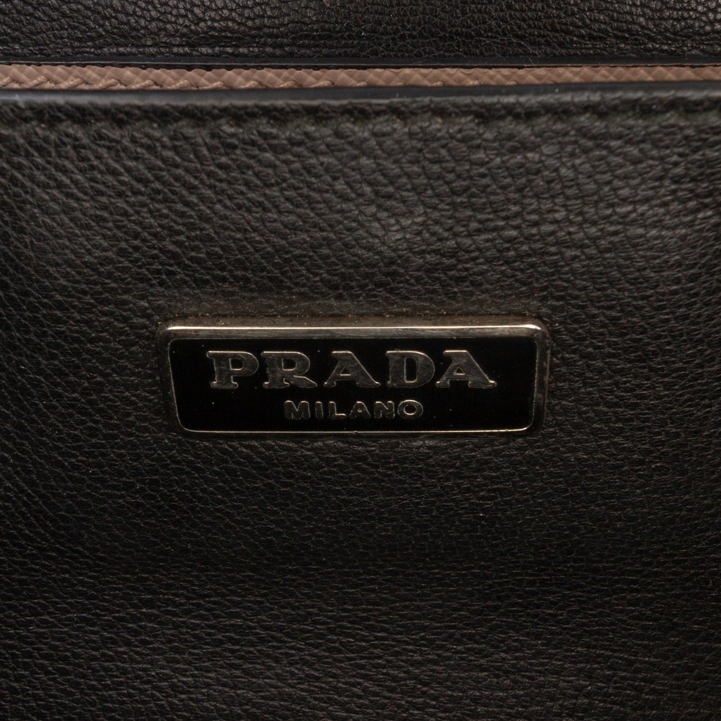 Prada Mini Saffiano Lux Sound Lock Satchel