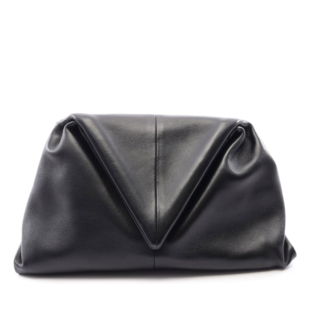 Bottega Veneta Lambskin Trine Fold Over Clutch