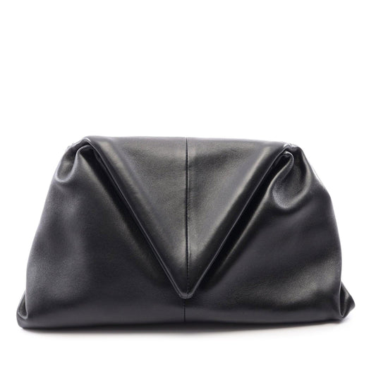 Bottega Veneta Lambskin Trine Fold Over Clutch