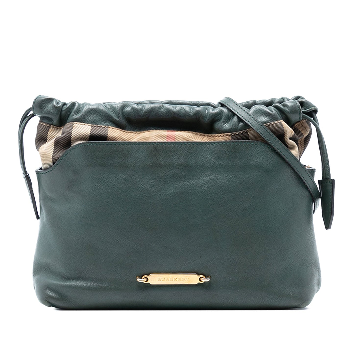 Burberry House Check Canvas and Calfskin Little Crush Crossbody