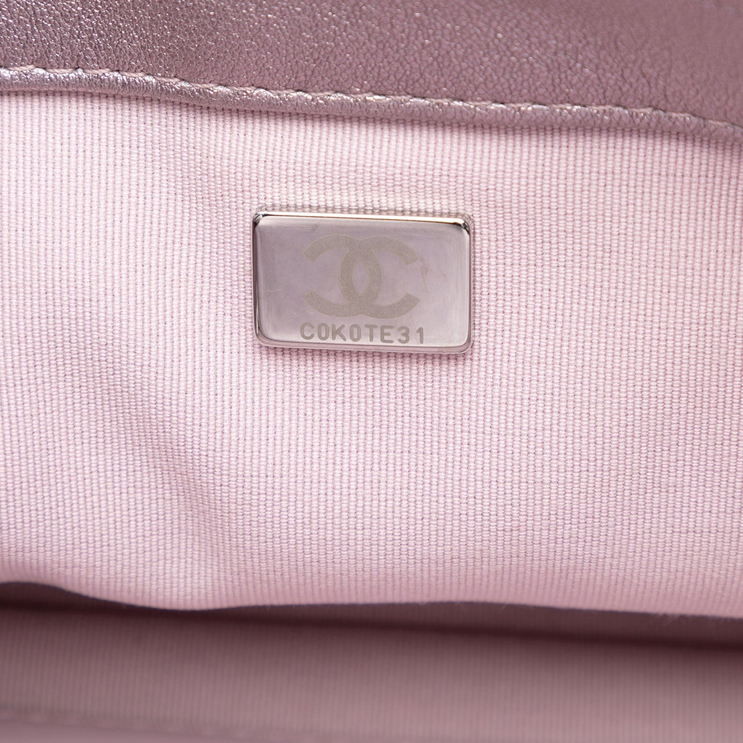 Chanel CC Quilted Metallic Lambskin Single Flap