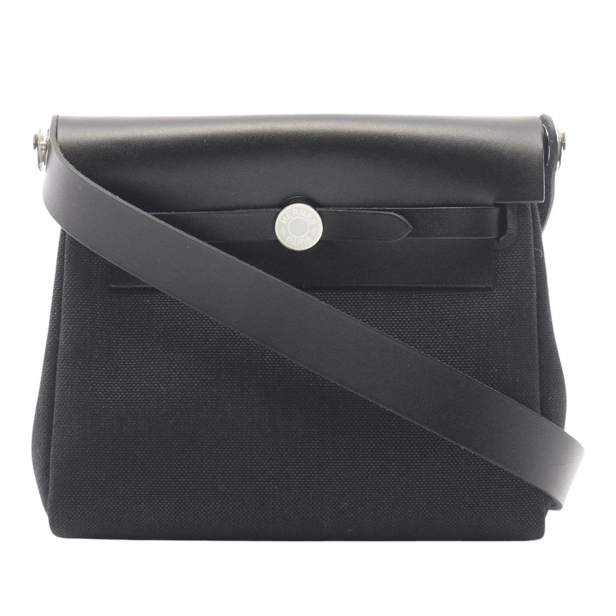 Hermès Military Toile and Vache Hunter Herbag Zip 20
