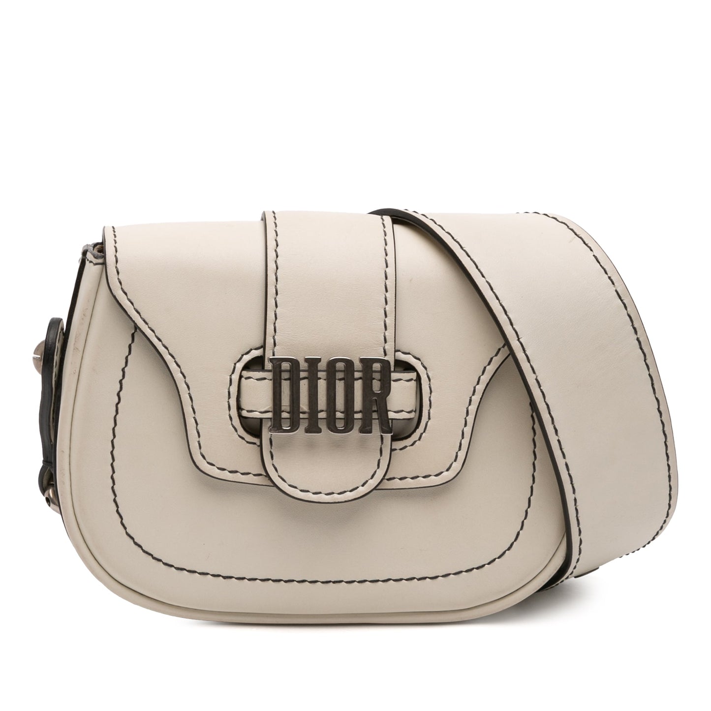 Dior Mini Leather D Fence Saddle Bag