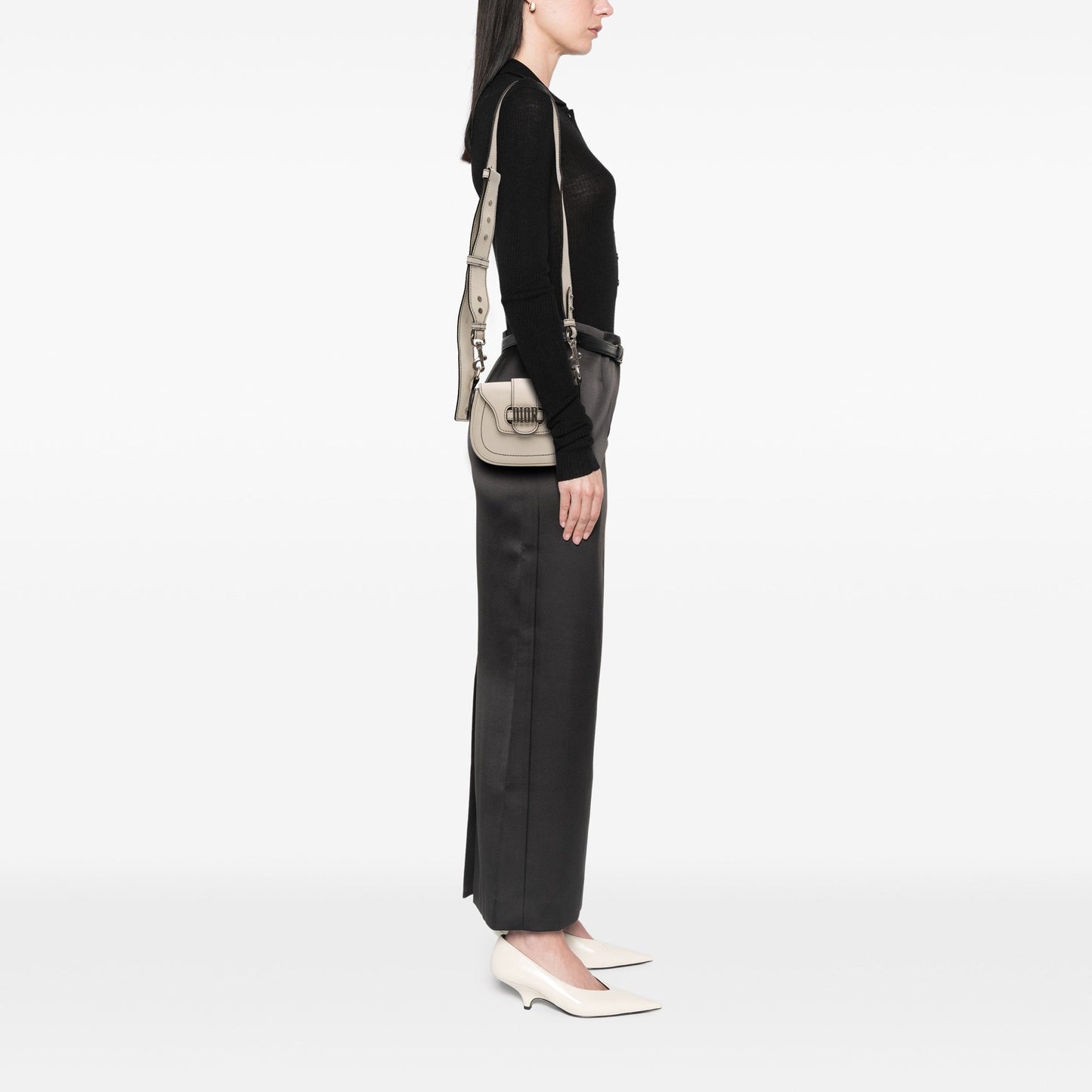 Dior Mini Leather D Fence Saddle Bag