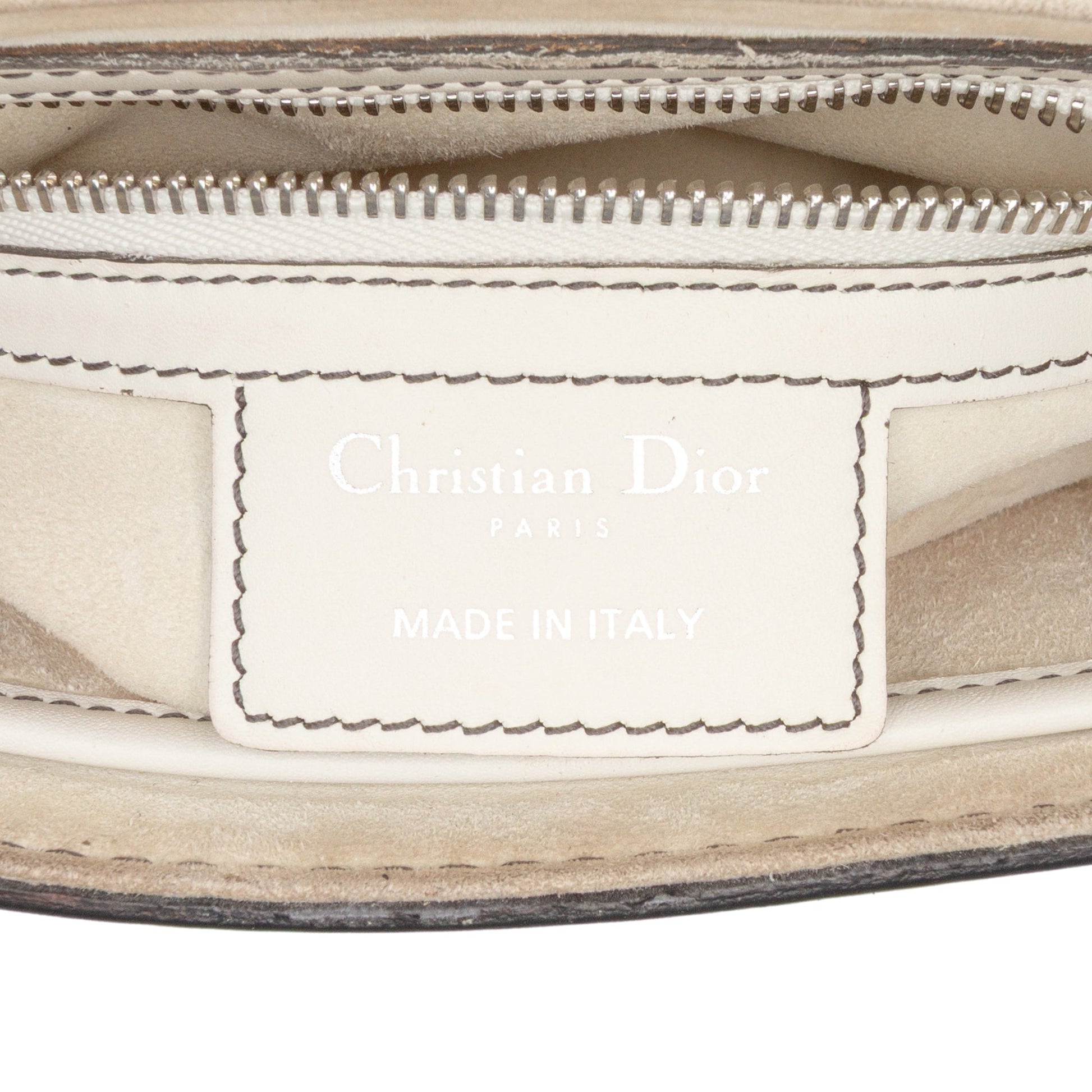 Dior Mini Leather D Fence Saddle Bag