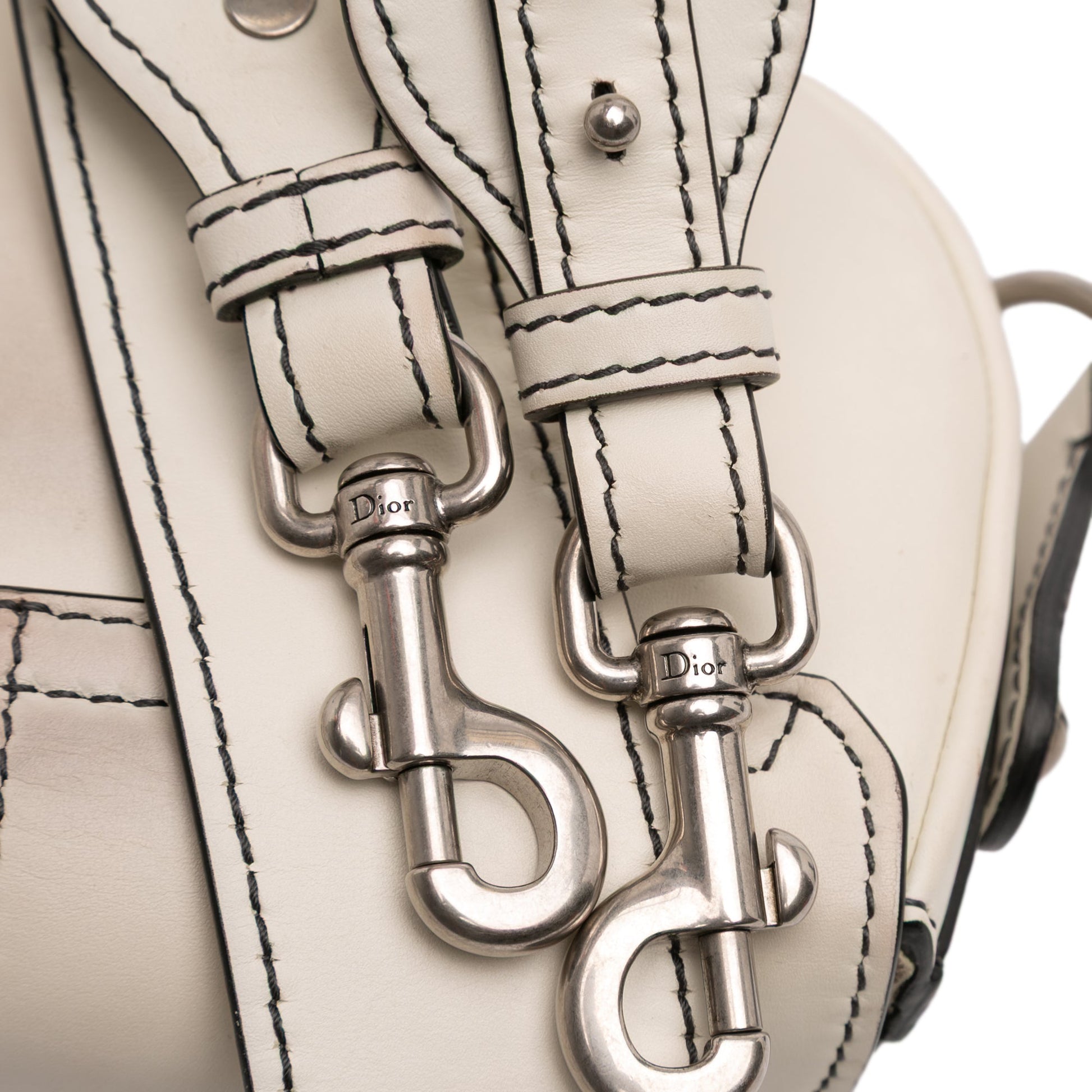Dior Mini Leather D Fence Saddle Bag