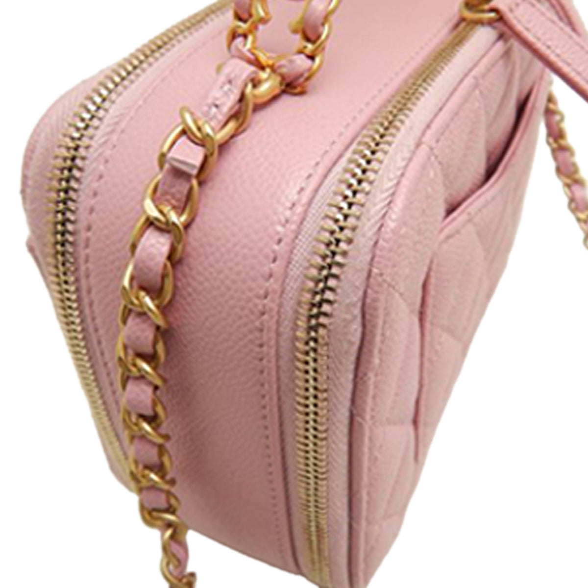 Chanel Small Quilted Caviar Pick Me Up Vanity Case