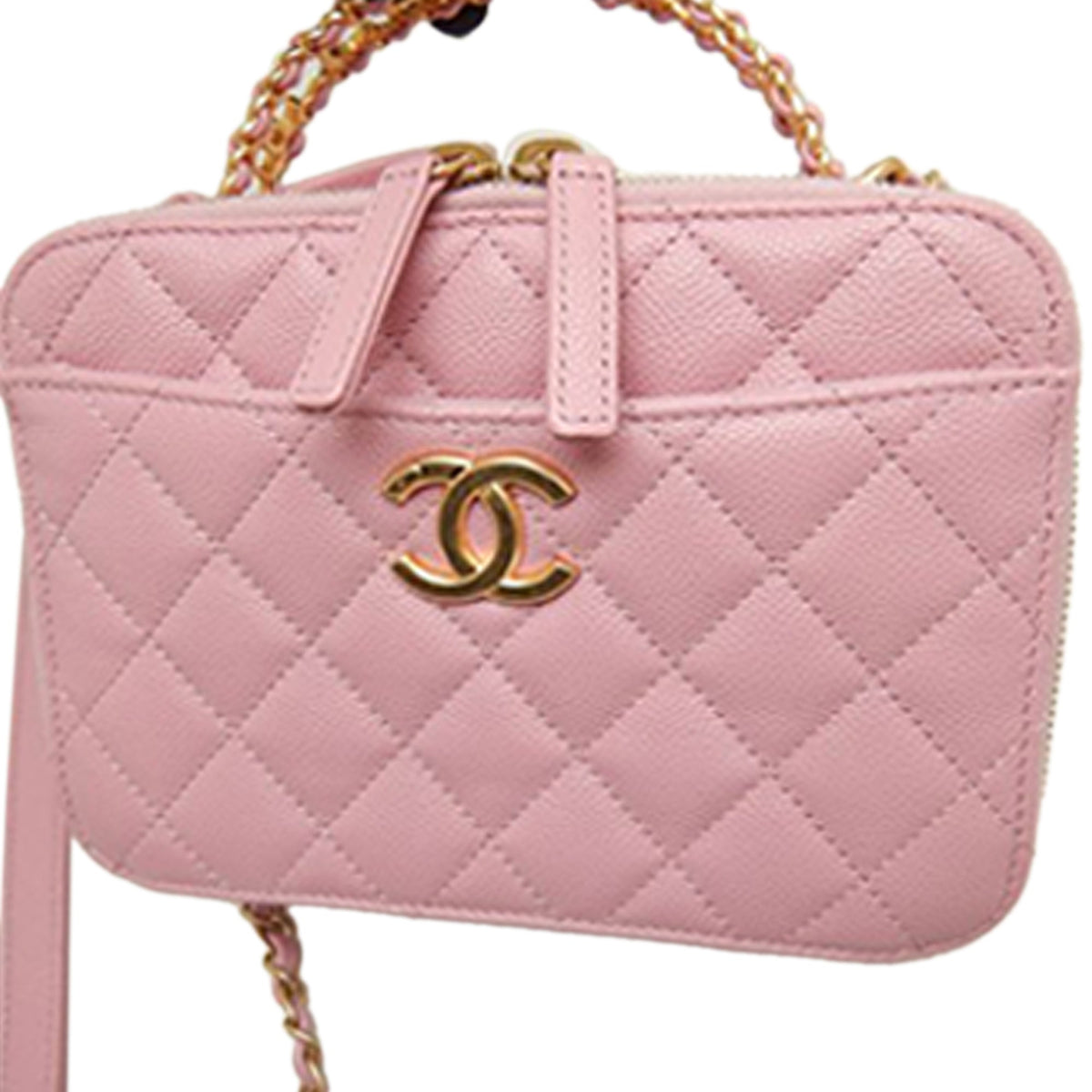Chanel Small Quilted Caviar Pick Me Up Vanity Case