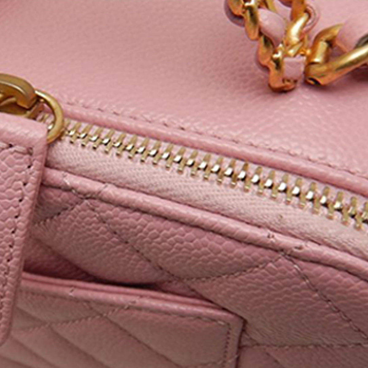 Chanel Small Quilted Caviar Pick Me Up Vanity Case