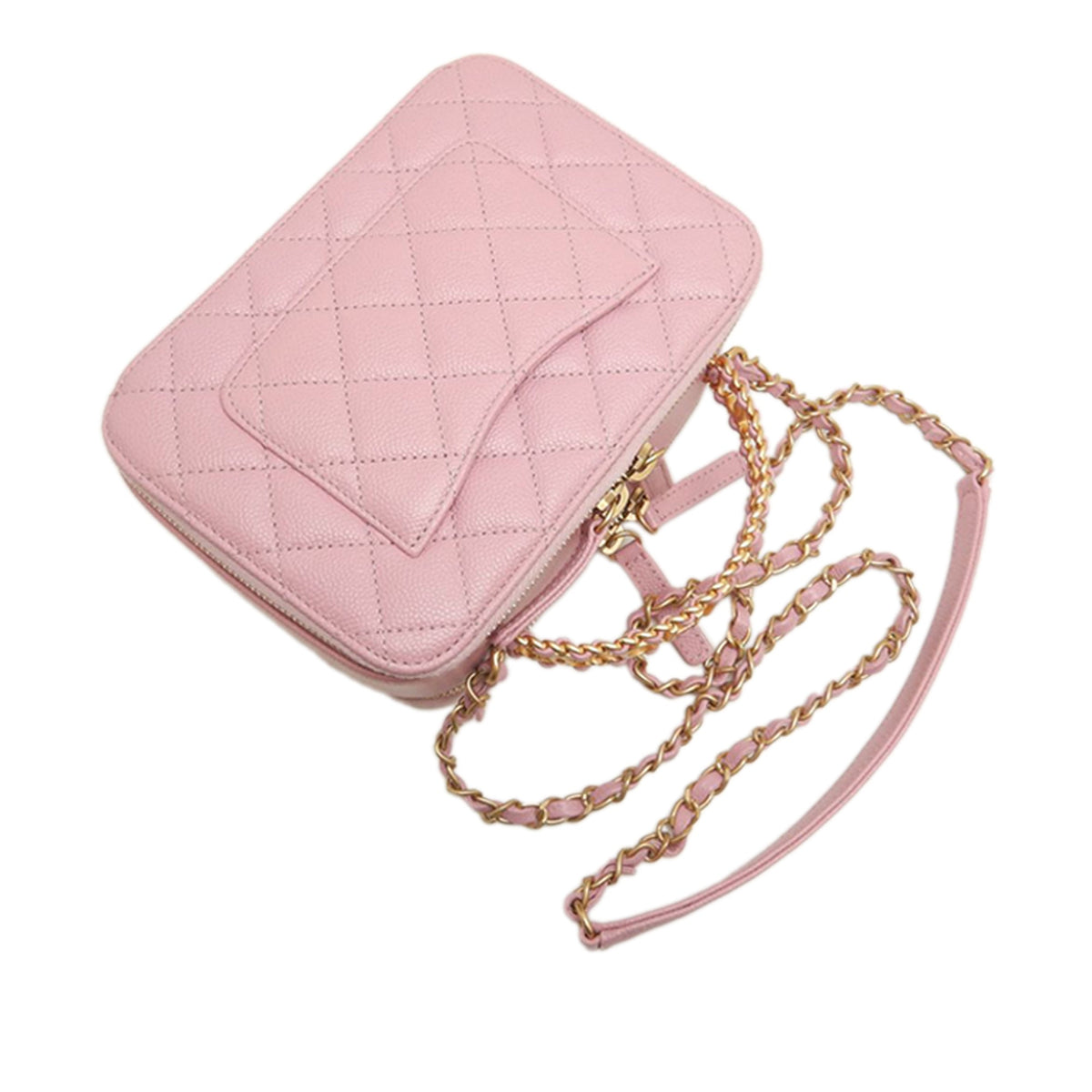 Chanel Small Quilted Caviar Pick Me Up Vanity Case