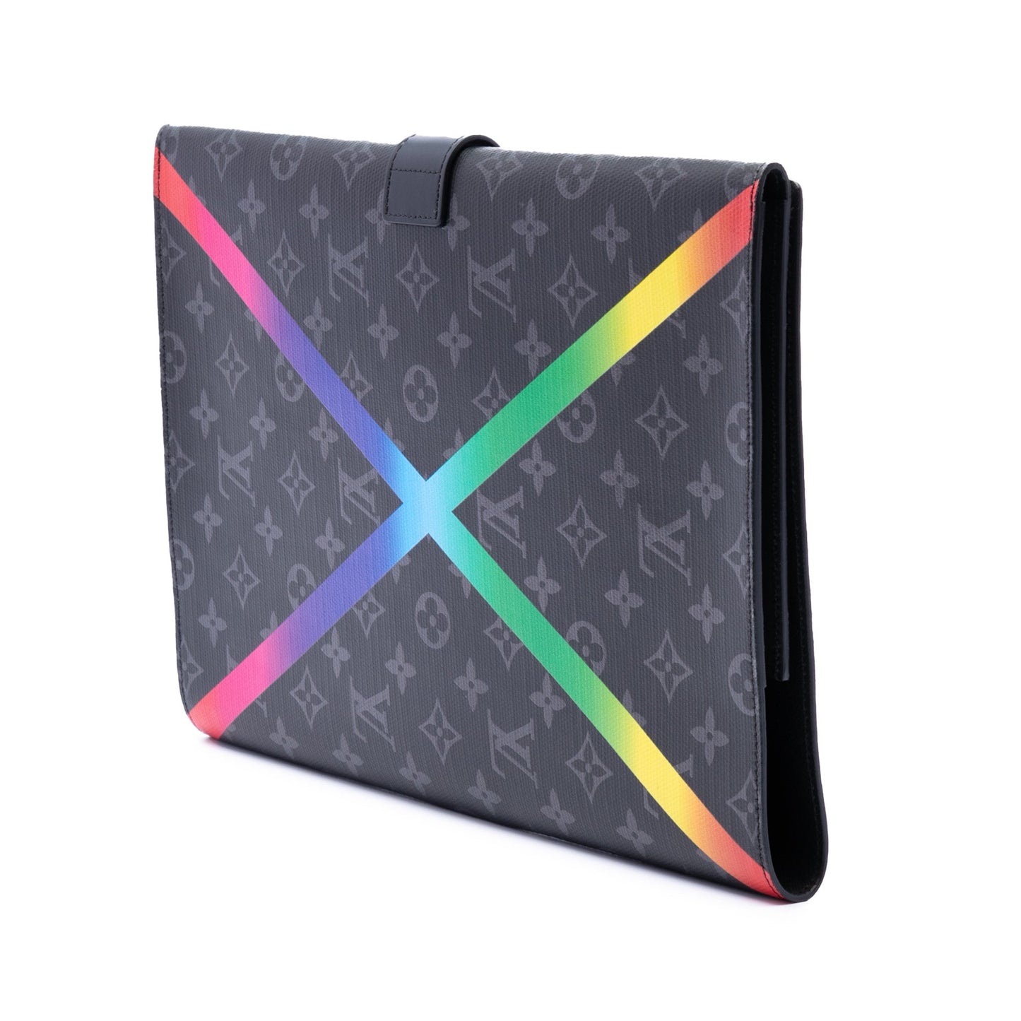 Louis Vuitton Monogram Eclipse Rainbow Franck Folder