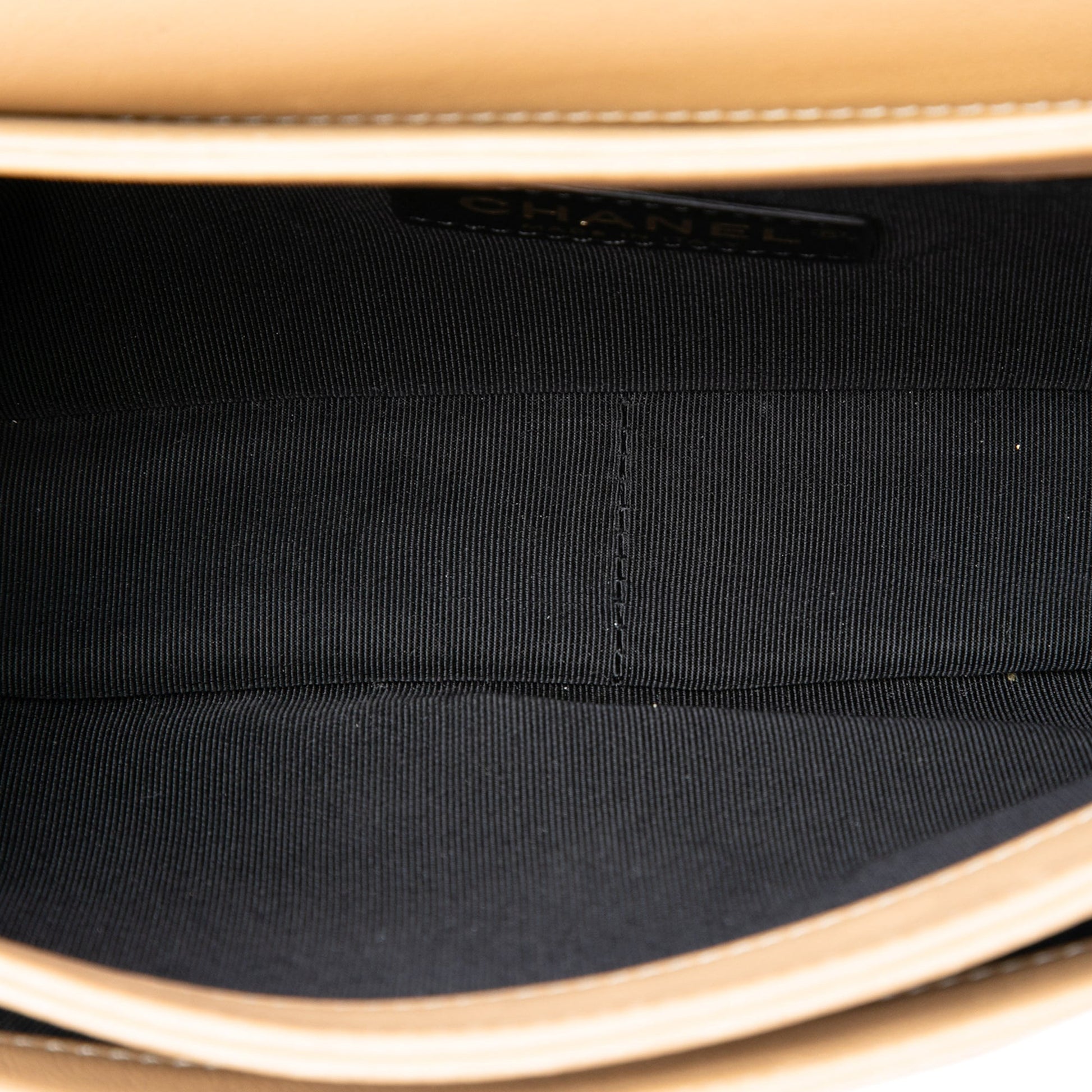 Chanel CC Stitched Suede and Calfskin Single Flap