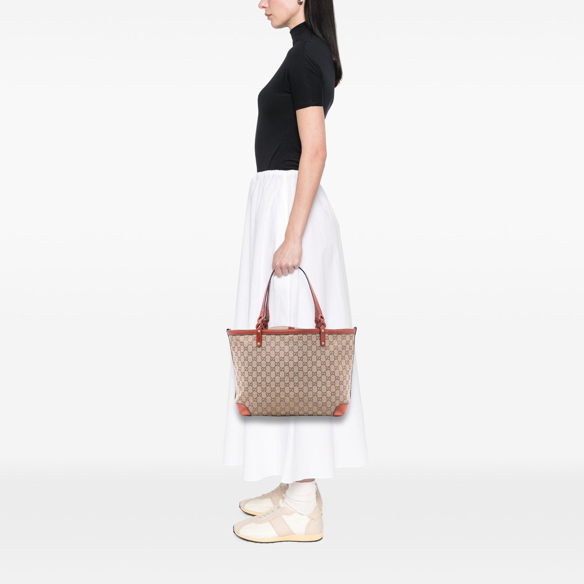 Gucci Medium GG Canvas Craft Tote