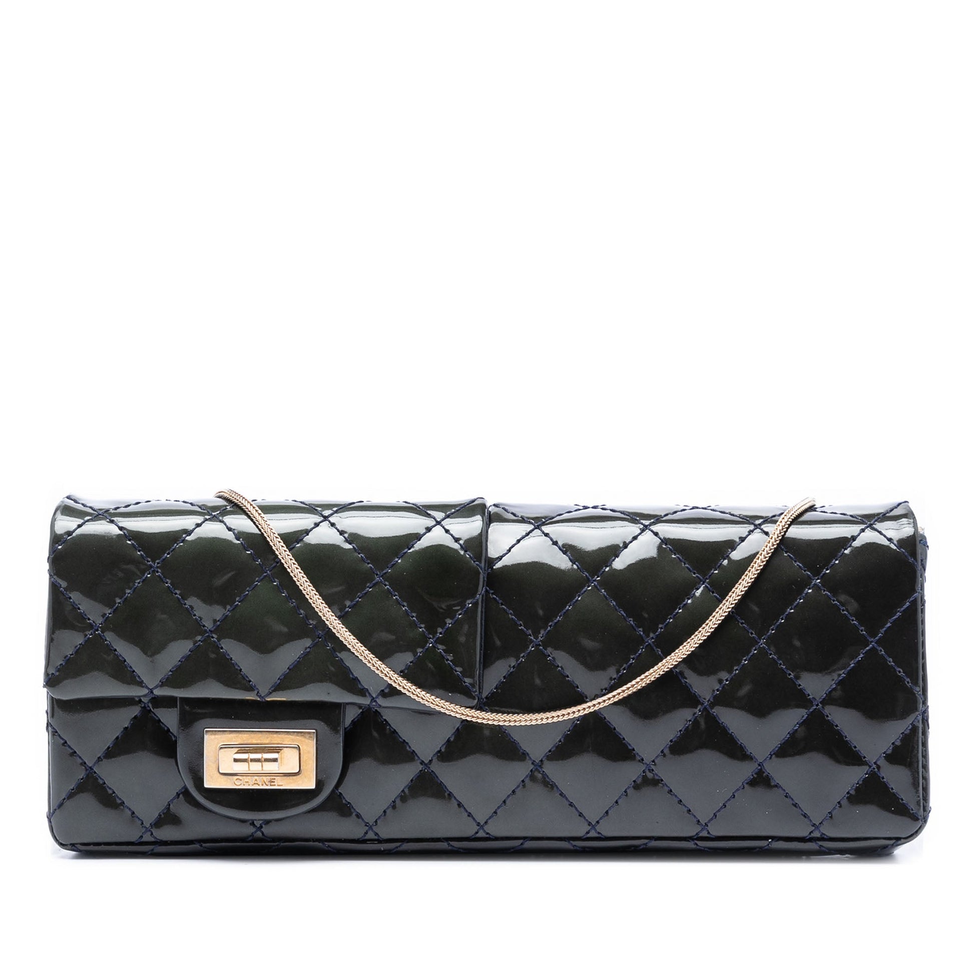 Chanel Quilted Patent Reissue 2.55 Reversible Chain Flap