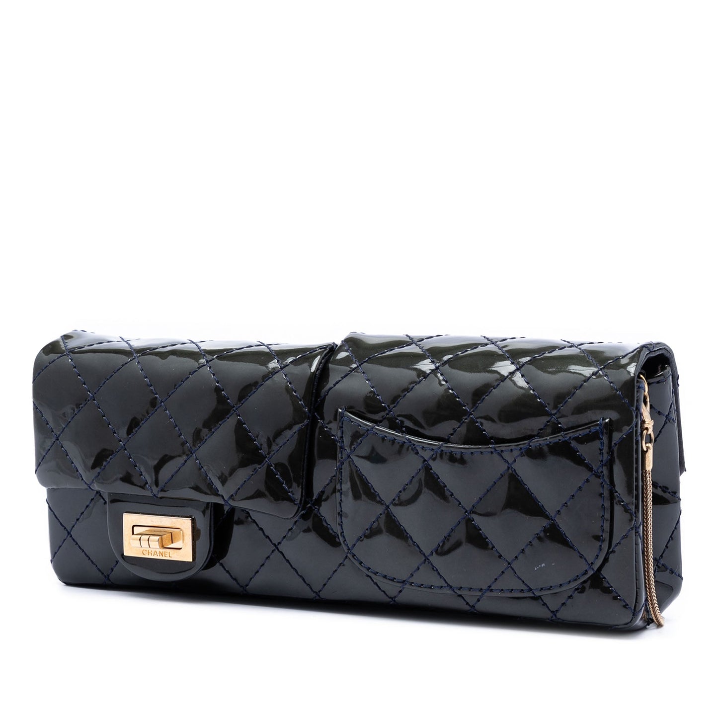 Chanel Quilted Patent Reissue 2.55 Reversible Chain Flap