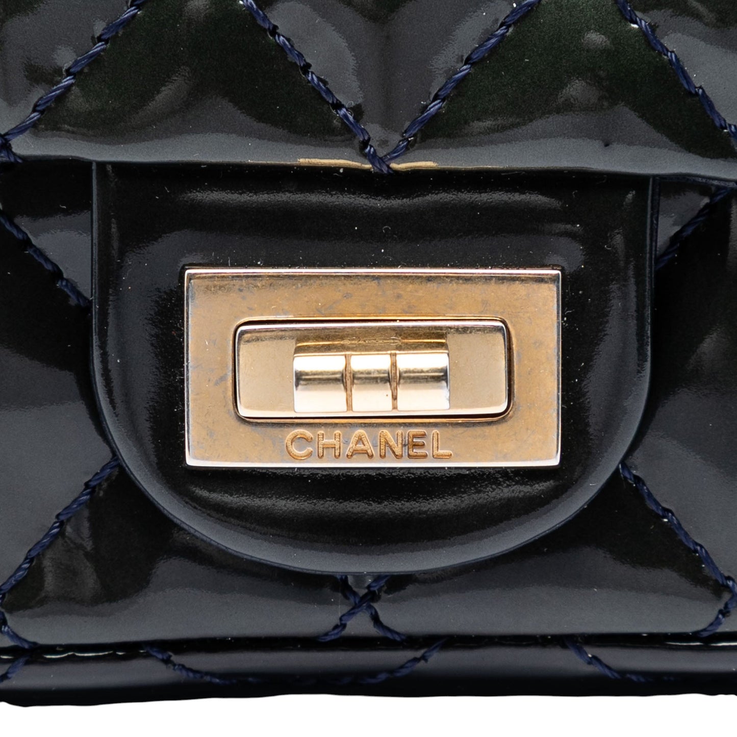 Chanel Quilted Patent Reissue 2.55 Reversible Chain Flap