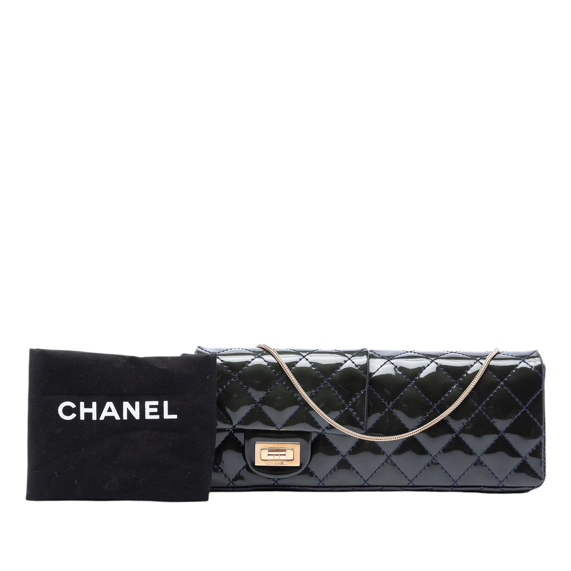 Chanel Quilted Patent Reissue 2.55 Reversible Chain Flap