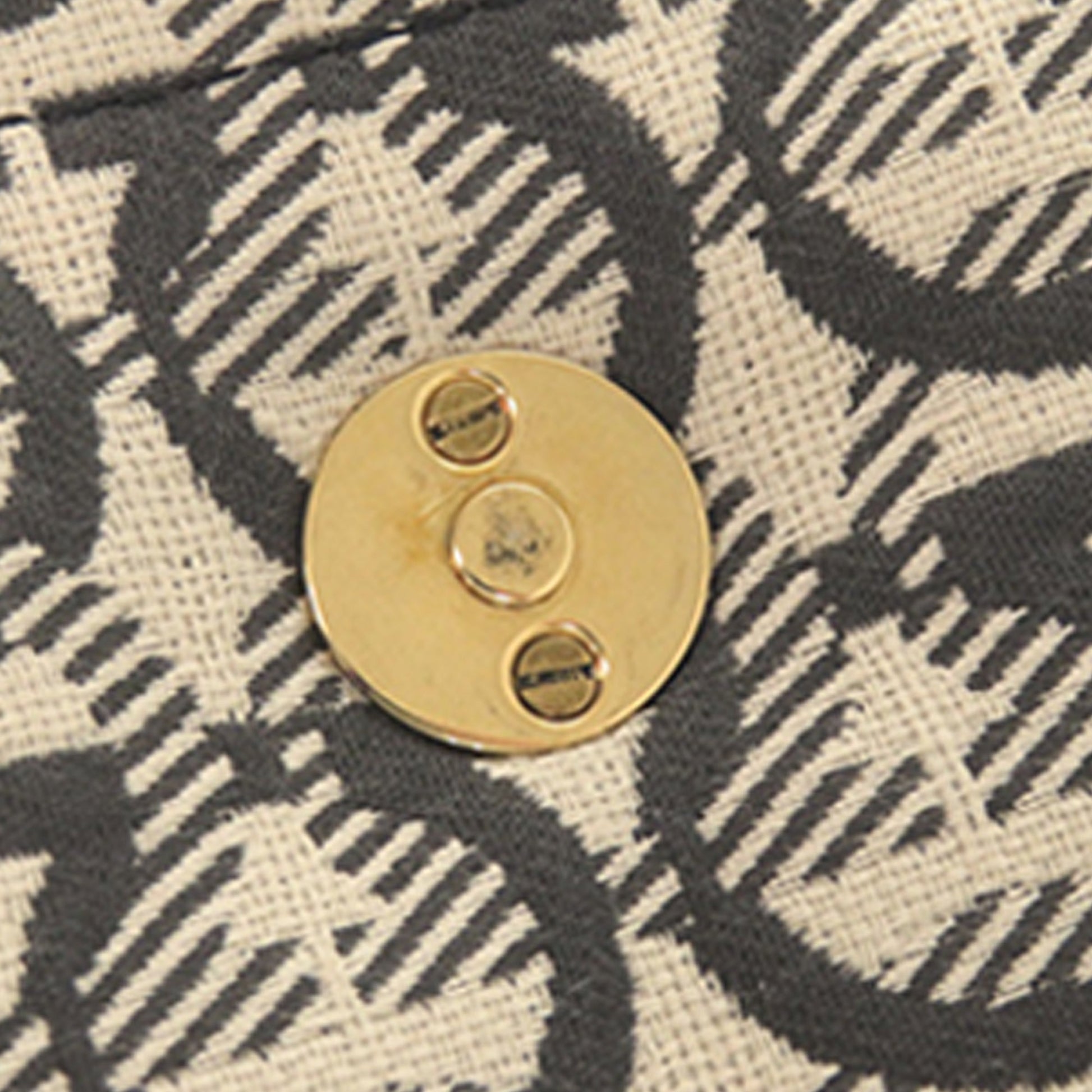 Ferragamo Gancini Canvas Viva Bow Shoulder Bag