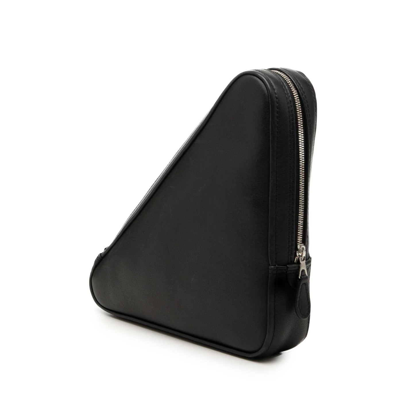 Balenciaga Medium Leather Triangle Clutch