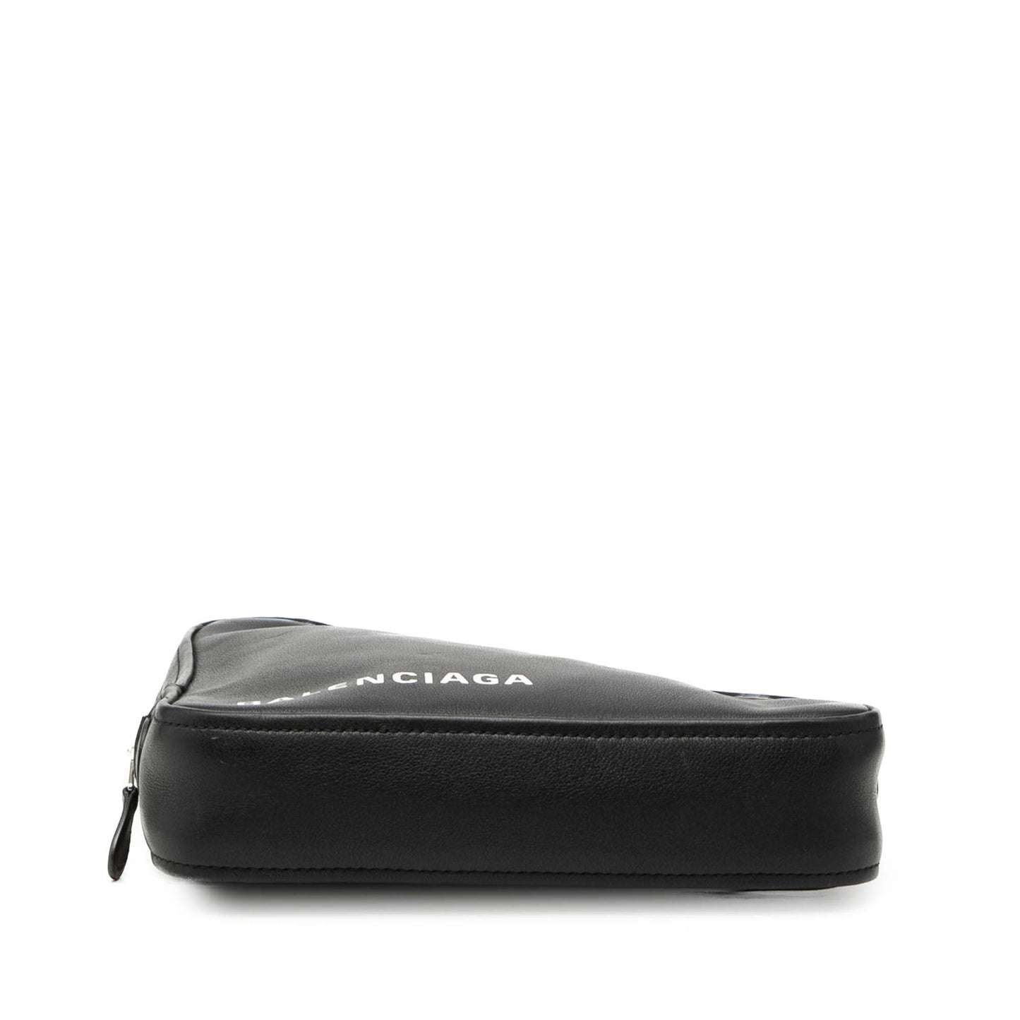 Balenciaga Medium Leather Triangle Clutch