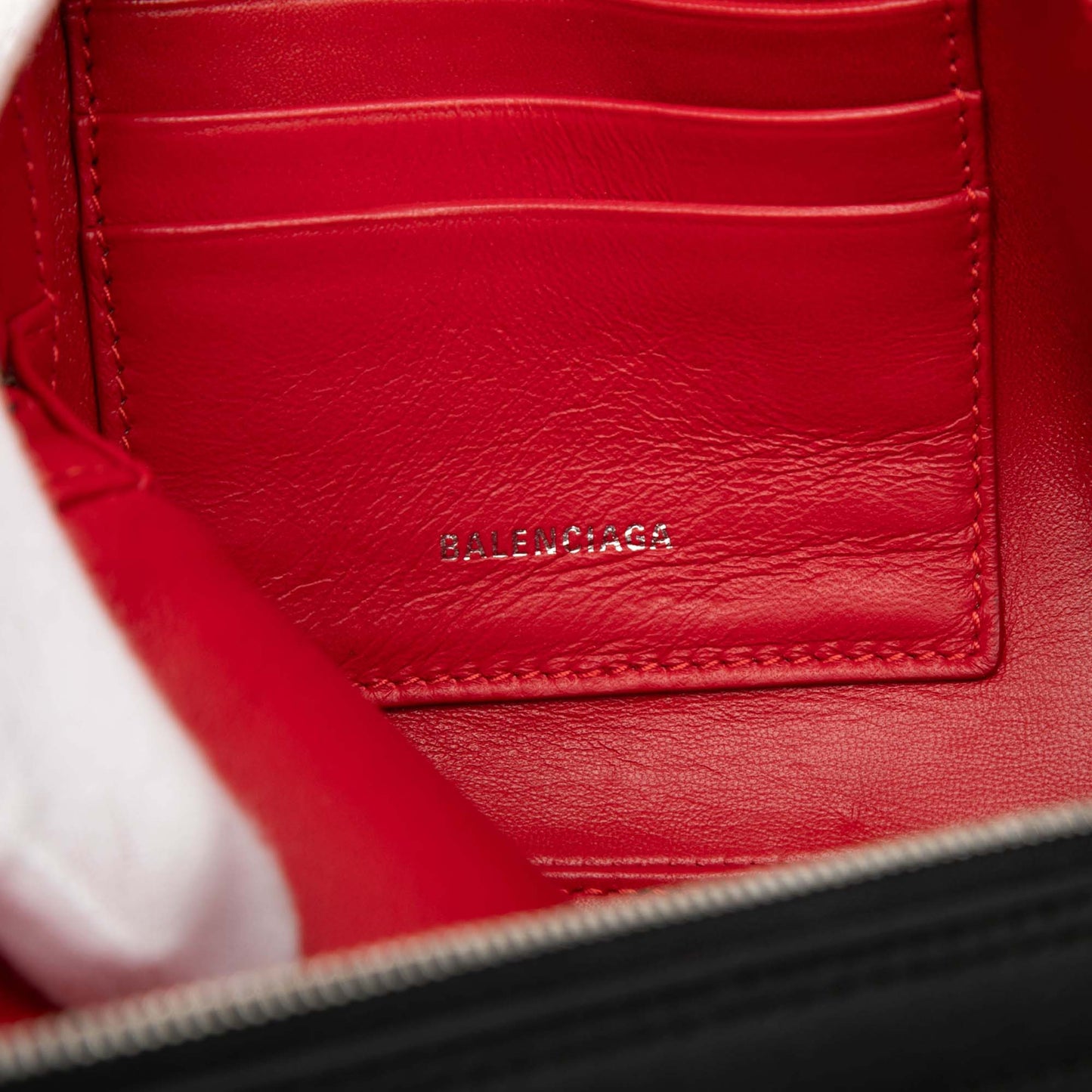 Balenciaga Medium Leather Triangle Clutch