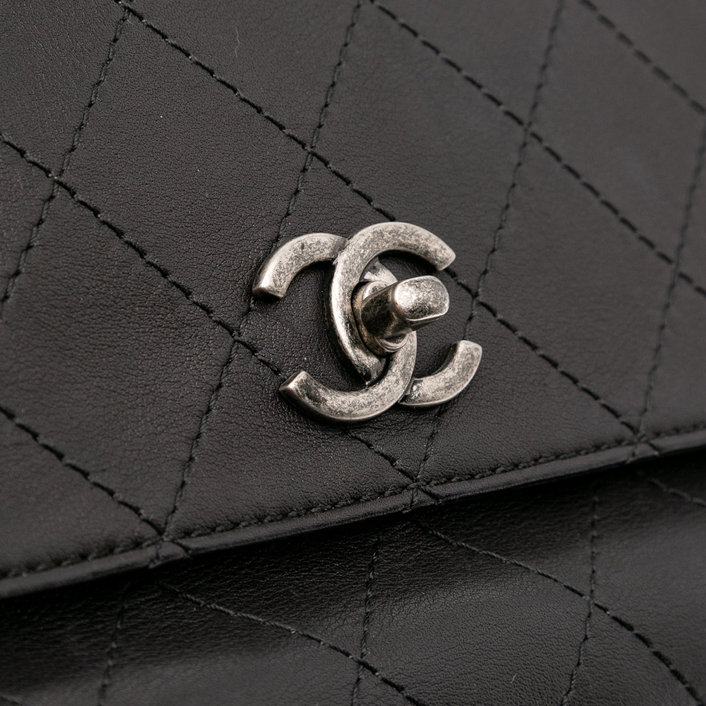 Chanel Stitched Calfskin Urban Luxury Top Handle Bag