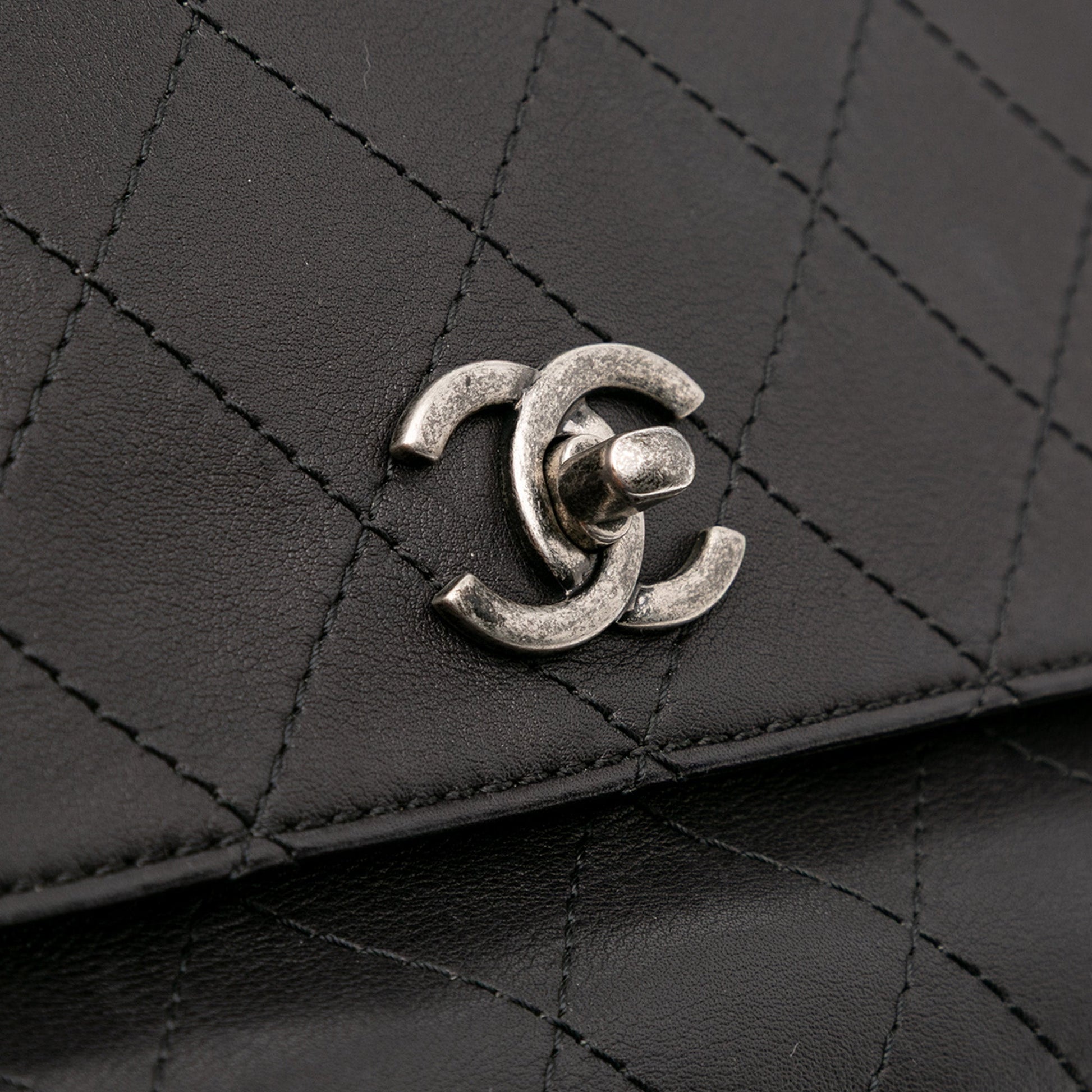 Chanel Stitched Calfskin Urban Luxury Top Handle Bag