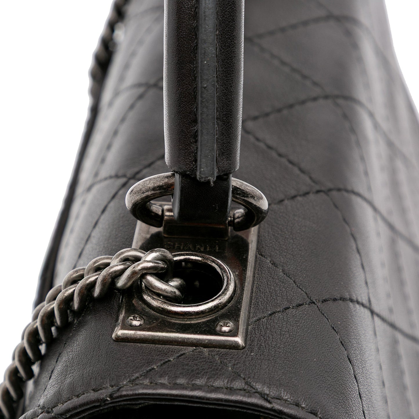 Chanel Stitched Calfskin Urban Luxury Top Handle Bag