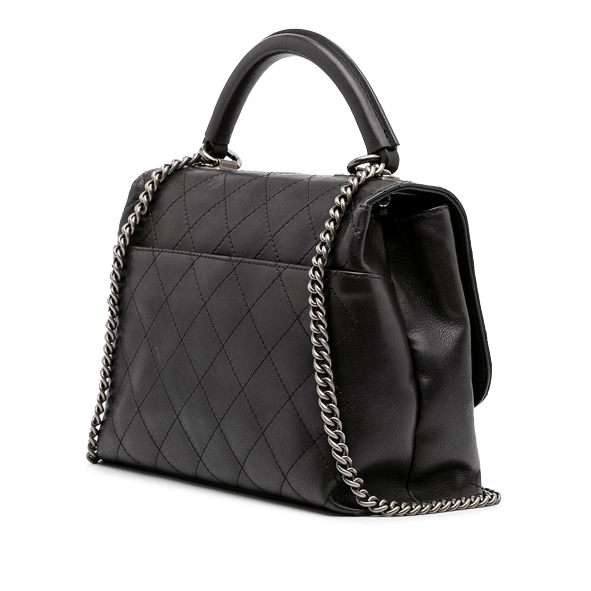 Chanel Stitched Calfskin Urban Luxury Top Handle Bag