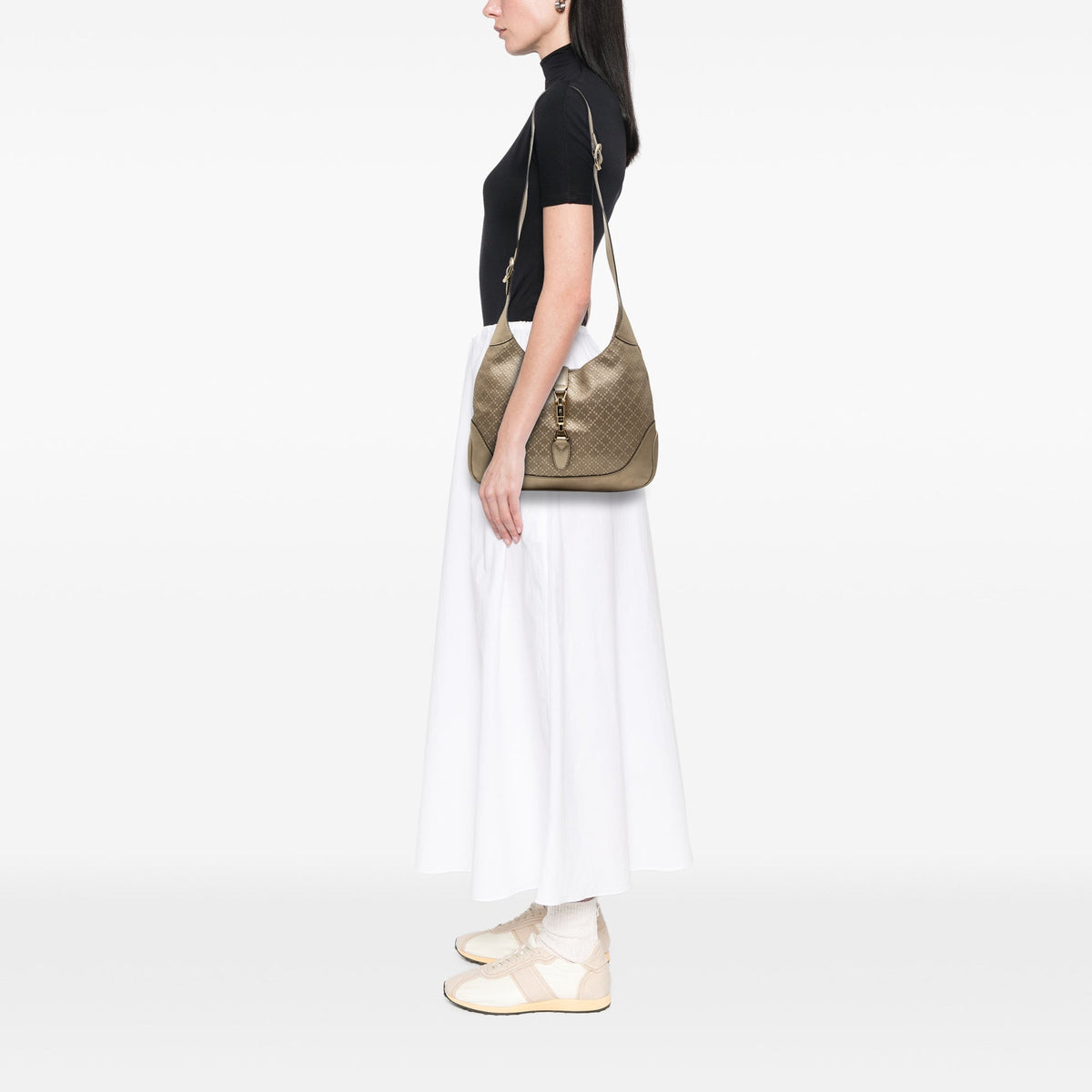 Gucci Diamante Calfskin Jackie O Bouvier Crossbody