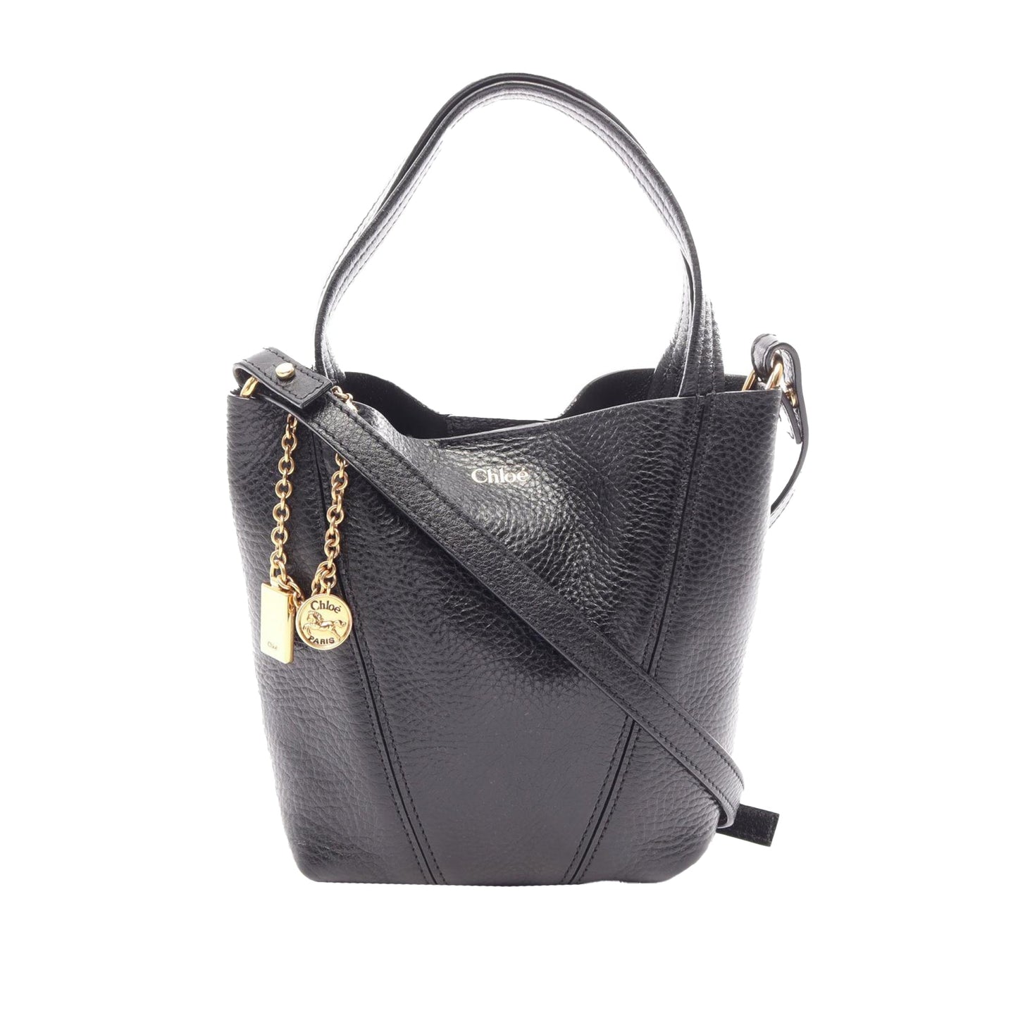 Chloé Small Grained Calfskin Spin Satchel