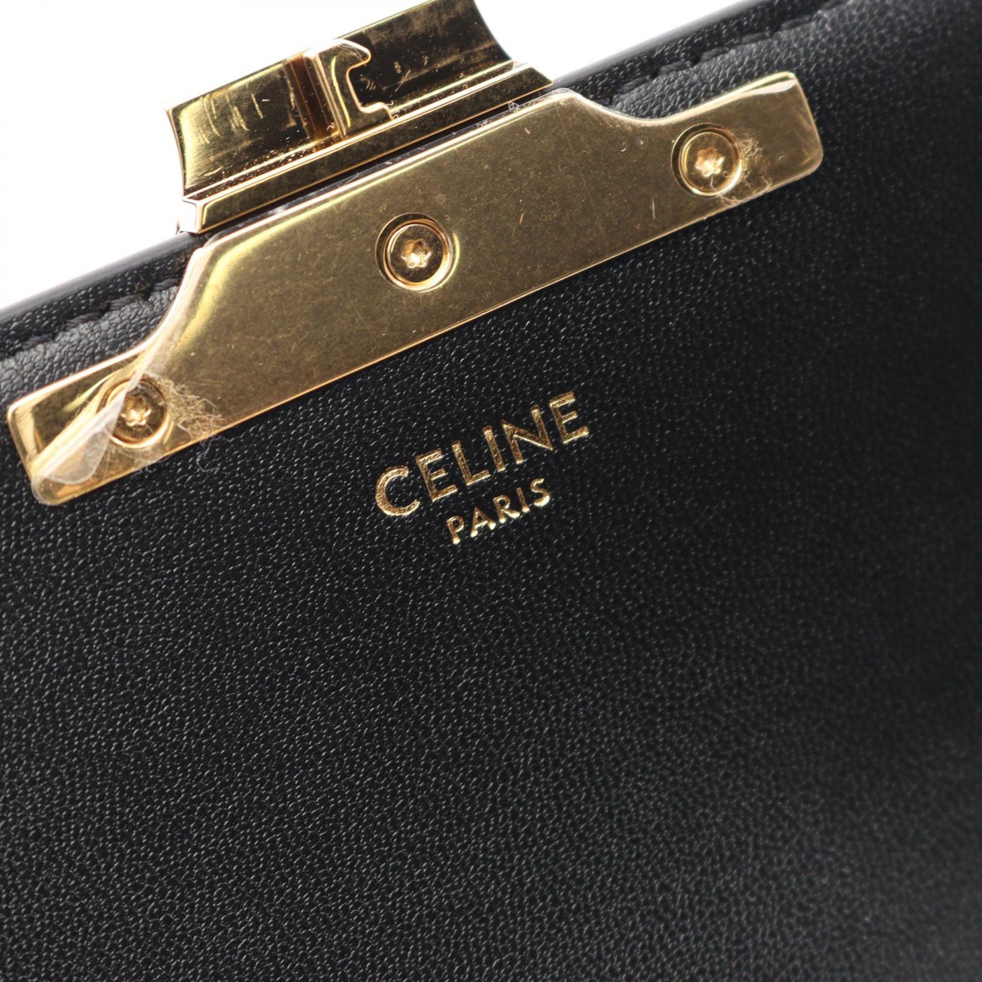 Celine Medium Triomphe Coated Canvas Roller Shoulder Bag