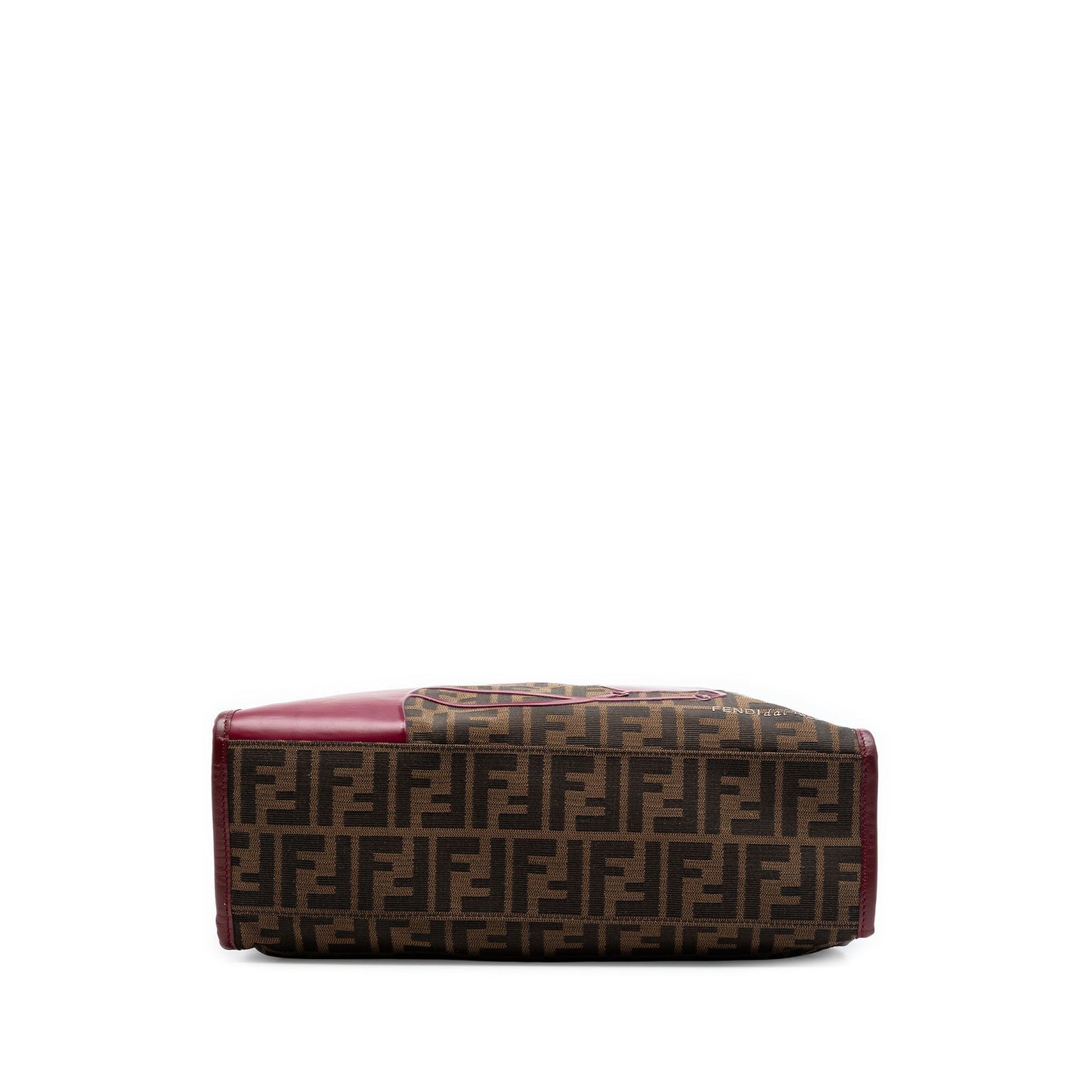 Fendi Zucca Canvas Selleria Horse Shopping Tote
