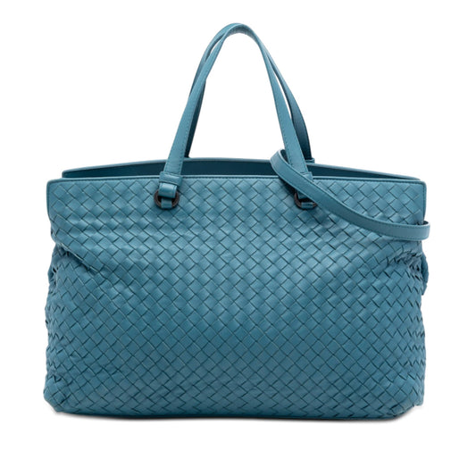 Nappa Intrecciato Accordion Satchel