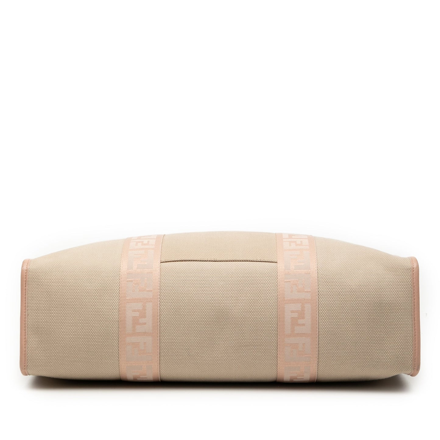 Fendi Zucca Trimmed Canvas Tote