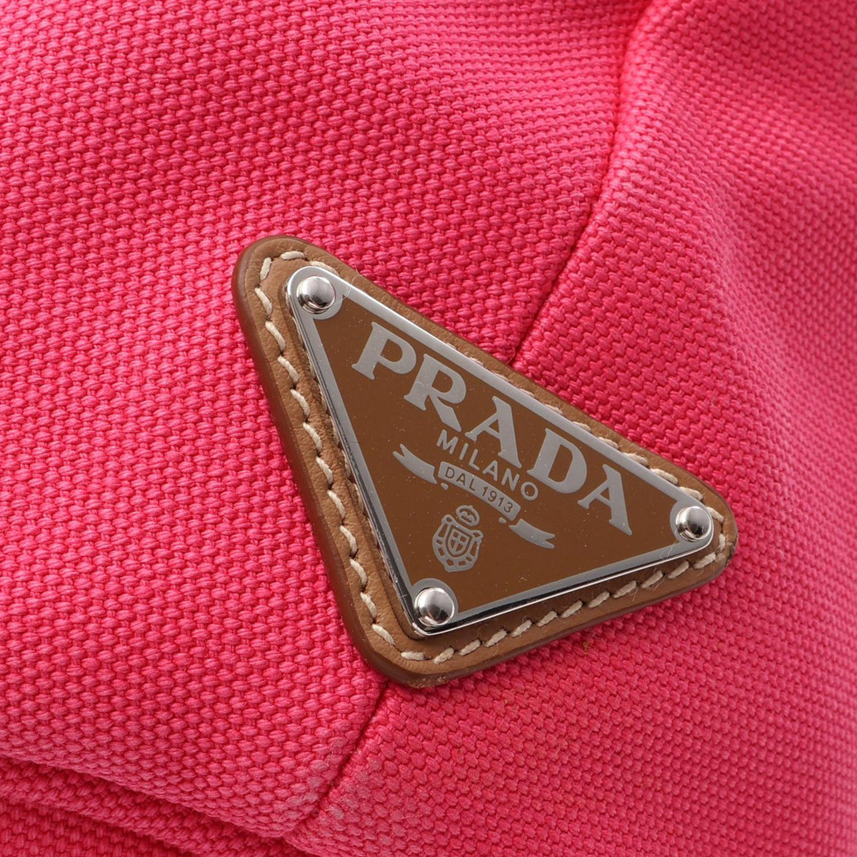 Prada Small Canvas Canapa Logo Tote
