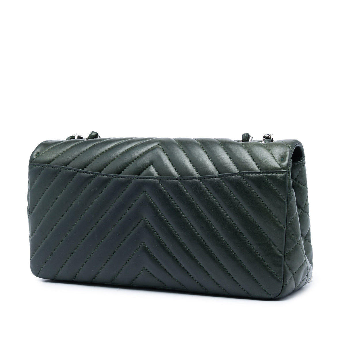 Chanel CC Chevron Lambskin Single Flap