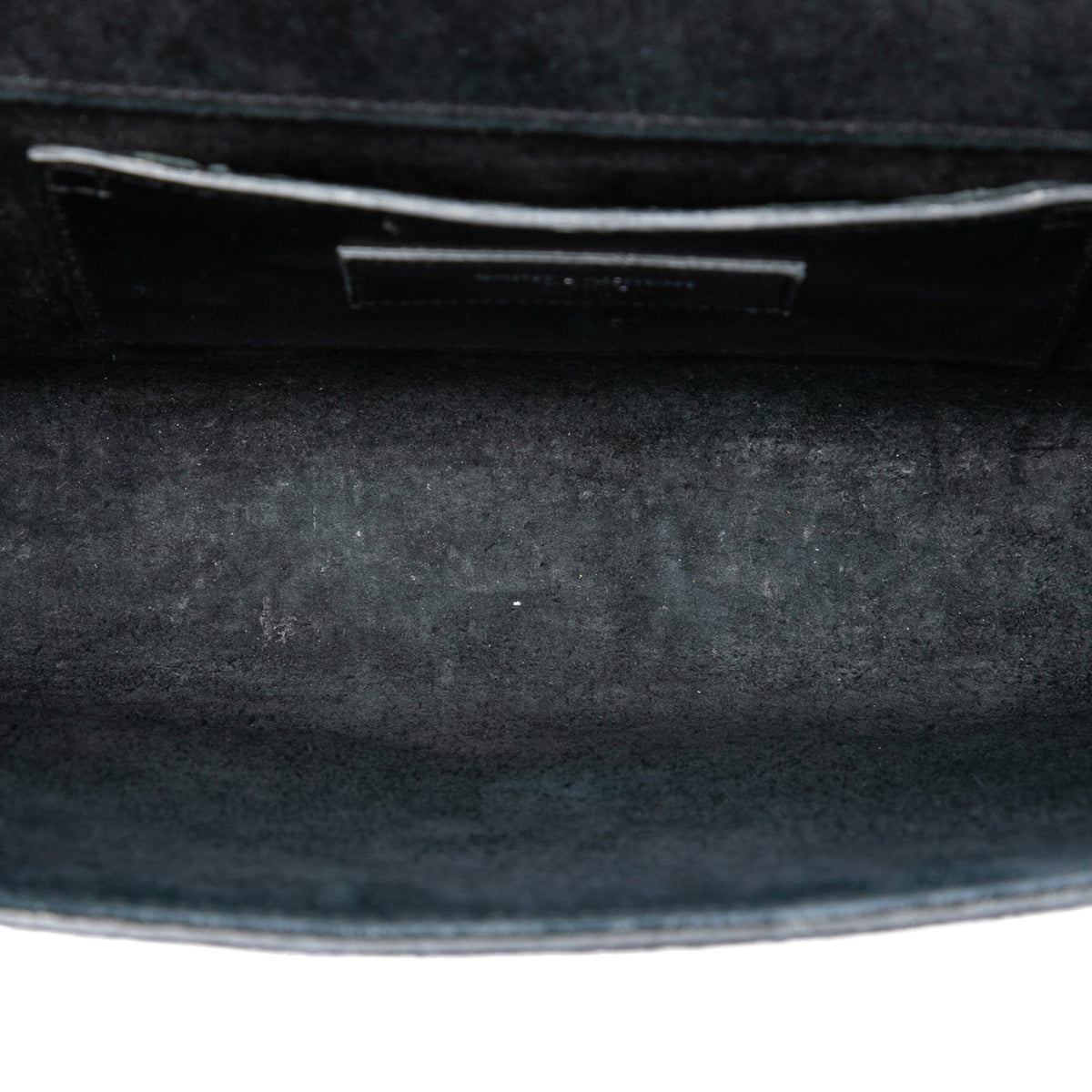 Saint Laurent Medium Crackled Patent Monogram Kate Crossbody — Black